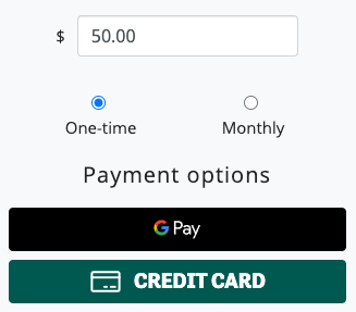 Donation Express Payments